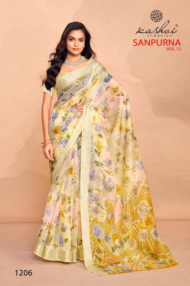 Sanpurna Vol 12 By LT Printed Sarees Wholesale Clothing Suppliers In India
